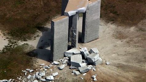 monument blown up in georgia